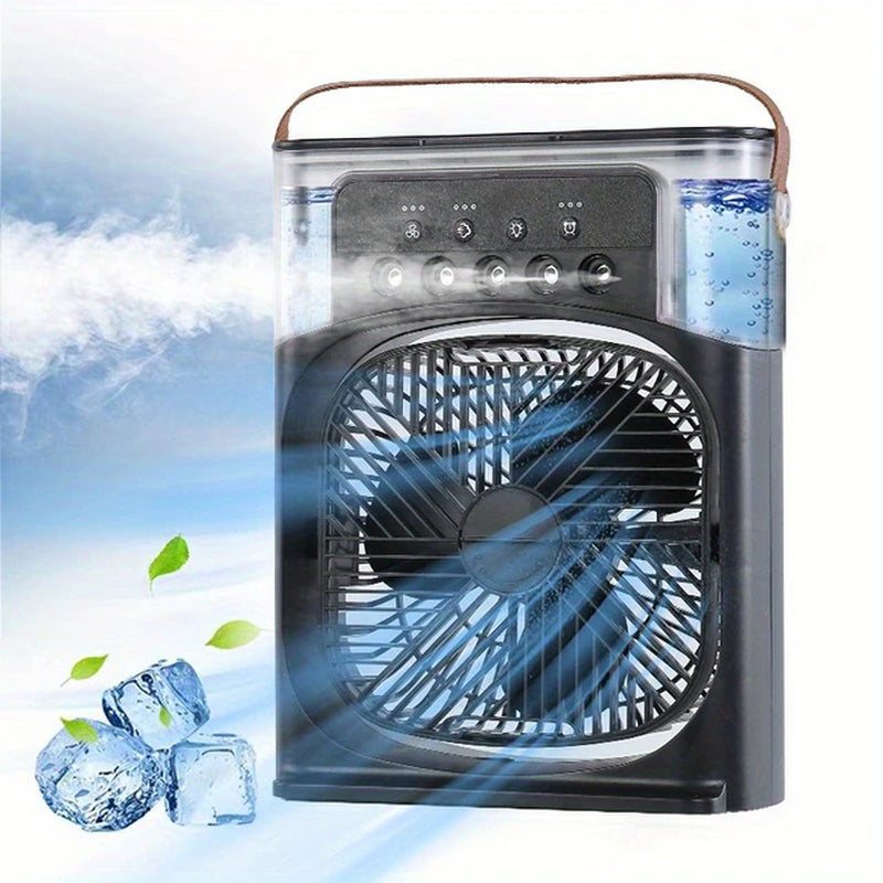 Portable Air Conditioner Fan Household Small Air Cooler Humidifier Hydrocooling Fan Portable Air Adjustment for Office 3 Speed